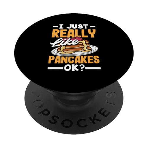 Ich mag Pfannkuchen einfach wirklich, okay? Lustiger Pfannkuchen PopSockets Klebender PopGrip von Pancake Lover Apparel & Gifts