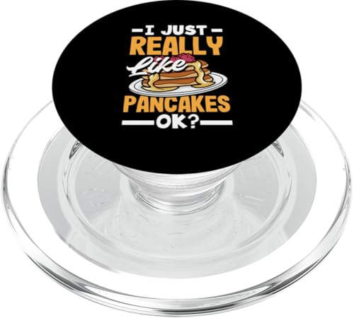 Ich mag Pfannkuchen einfach wirklich, okay? Lustiger Pfannkuchen PopSockets PopGrip für MagSafe von Pancake Lover Apparel & Gifts