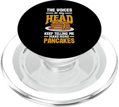 The Voices In My Head Make More Pancakes Lustiger Pfannkuchen PopSockets PopGrip für MagSafe von Pancake Lover Apparel & Gifts