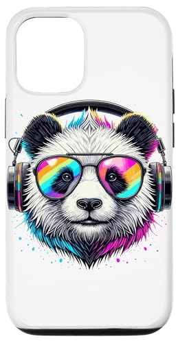 Hülle für iPhone 13 Panda Bär Sonnenbrille Kopfhörer Pandas von Panda Bear Pandas Lover Gifts