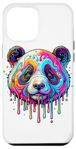 Hülle für iPhone 13 Pro Max Dripping Paint Art Pandabär Pandas von Panda Bear Pandas Lover Gifts