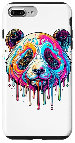 Hülle für iPhone 7 Plus/8 Plus Dripping Paint Art Pandabär Pandas von Panda Bear Pandas Lover Gifts