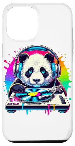 Hülle für iPhone 13 Pro Max Panda DJ Musikliebhaber Kopfhörer Discjockey von Panda DJ Music Lover Gifts