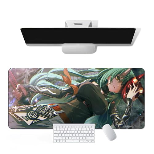 Anime Mauspad Arknights - Hoshiguma Anime Computer Tastatur Mauspad Große Lange Weiche Gummiunterseite Rutschfeste Oberfläche Büro Schreibtischunterlage Gaming Mauspad von Pangtyus