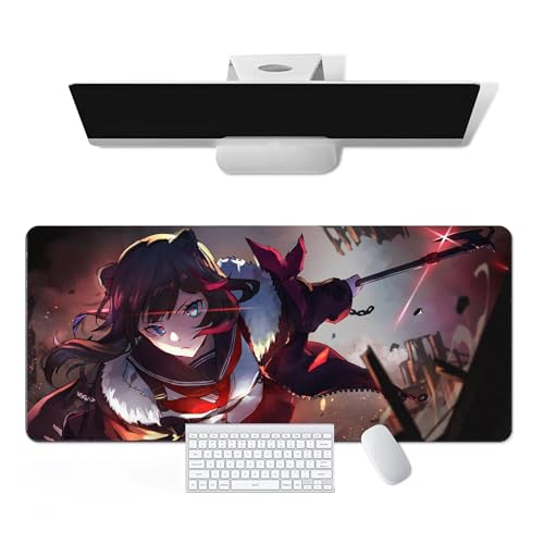 Anime Mauspad Arknights - Zima Anime Computer Tastatur Mauspad Große Lange Weiche Gummiunterseite Rutschfeste Oberfläche Büro Schreibtischunterlage Gaming Mauspad von Pangtyus