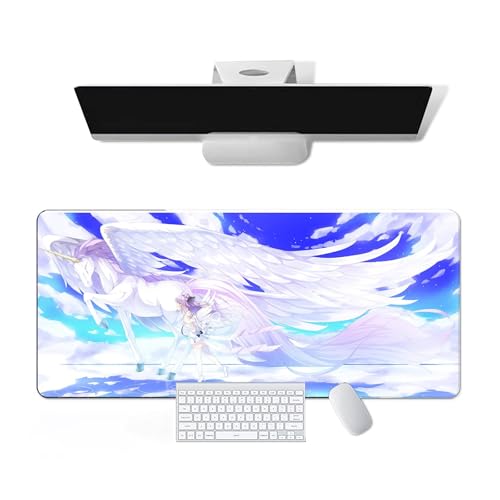 Anime Mauspad Game Azur Lane - Einhorn Anime Computer Tastatur Mauspad Große Lange Weiche Gummiunterseite Rutschfeste Oberfläche Büro Schreibtischunterlage Gaming Mauspad von Pangtyus