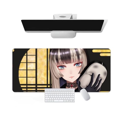 Anime Mauspad Hololive - Juufuutei Raden Anime Computer Tastatur Mauspad Große Lange Weiche Gummiunterseite Rutschfeste Oberfläche Büro Schreibtischunterlage Gaming Mauspad von Pangtyus