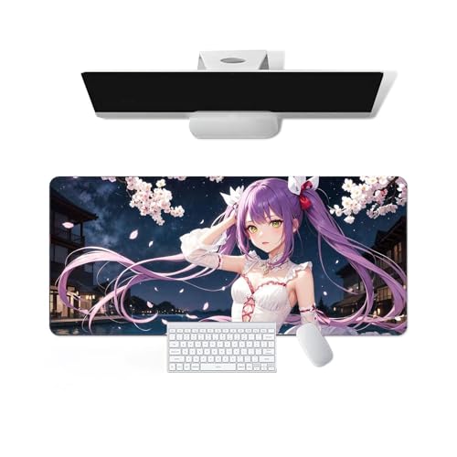 Anime Mauspad Hololive - Towa Tokoyami Anime Computer Tastatur Mauspad Große Lange Weiche Gummiunterseite Rutschfeste Oberfläche Büro Schreibtischunterlage Gaming Mauspad von Pangtyus