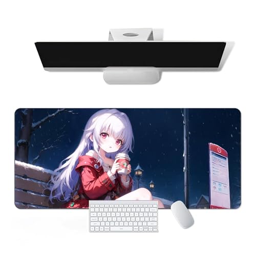 Anime Mauspad Honkai Star Rail - Clara Anime Computer Tastatur Mauspad Große Lange Weiche Gummiunterseite Rutschfeste Oberfläche Büro Schreibtischunterlage Gaming Mauspad von Pangtyus