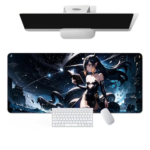 Pangtyus Anime Mauspad Hololive - Inanis Ninomae Anime Computer Tastatur Mauspad Große Lange Weiche Gummiunterseite Rutschfeste Oberfläche Büro Schreibtischunterlage Gaming Mauspad von Pangtyus