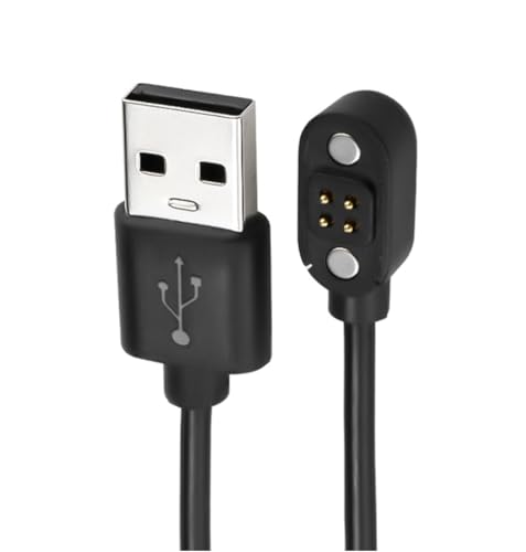 Panlouting Magnetisches USB Ersatzladekabel 4Pin für Knochenleitungskopfhörer | 4-Poliges USB-Ladegerät für Kopfhörer und Smartwatches von Panlouting