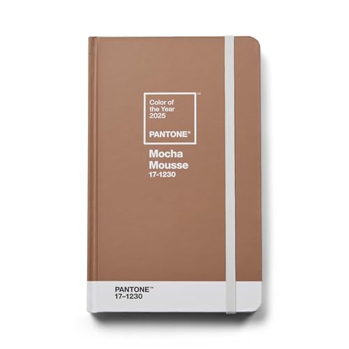 Pantone Notizbuch, liniert, 192 Seiten, Color of the Year 2025: Mocha Mousse 17-1230 von Pantone