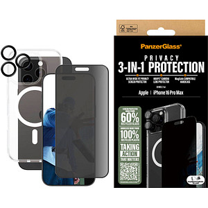 PanzerGlass™ 3-in-1 Schutz-Set für Apple iPhone 16 Pro Max von PanzerGlass™