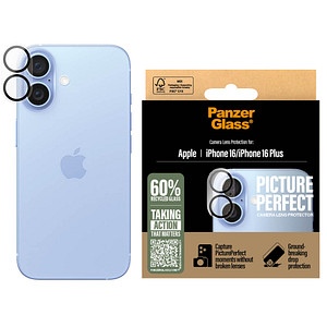 PanzerGlass™ PICTUREPERFECT Kamera-Schutzglas für Apple iPhone 16, iPhone 16 Plus von PanzerGlass™