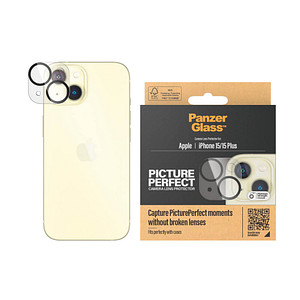 PanzerGlass™ PicturePerfect Kamera-Schutzglas für Apple iPhone 15, iPhone 15 Plus von PanzerGlass™