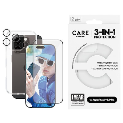 CARE by PanzerGlass® Flagship 3-in-1 Set iPhone 16 Pro von PanzerGlass