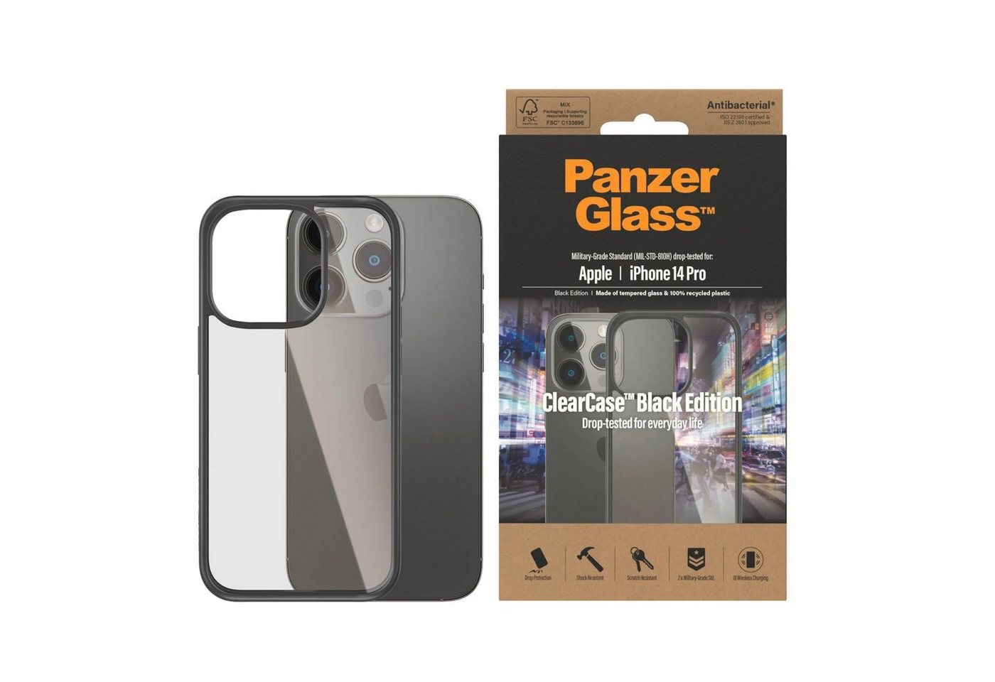 PanzerGlass Backcover ClearCase - iPhone 14 Pro von PanzerGlass