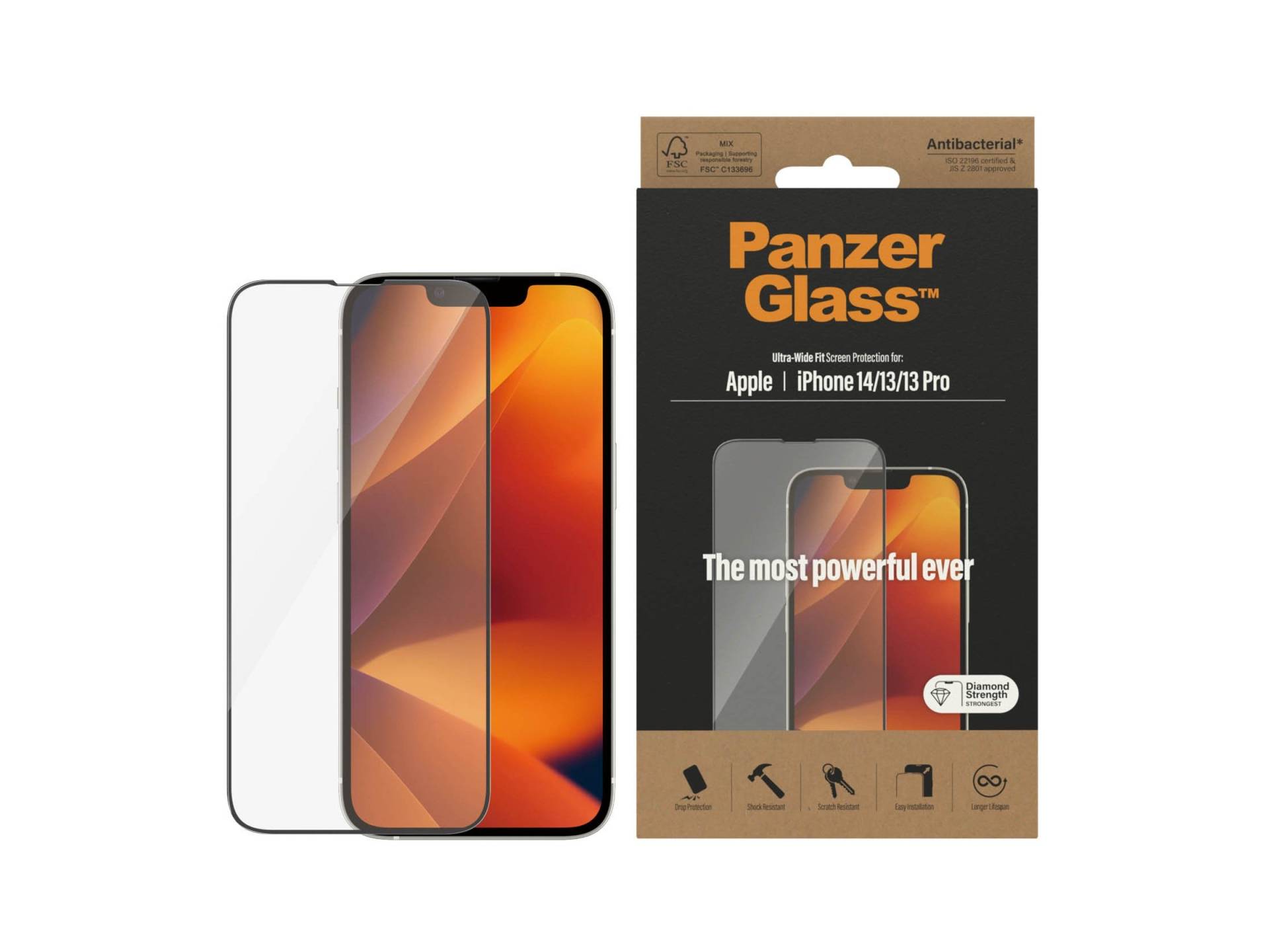 PanzerGlass - Displayschutz Apple iPhone 14 - 13 - 13 Pro - Ultraweite Passform PanzerGlass - Displayschutz Apple iPhone 14 - 13 - 13 Pro - Ultraweite Passform von PanzerGlass