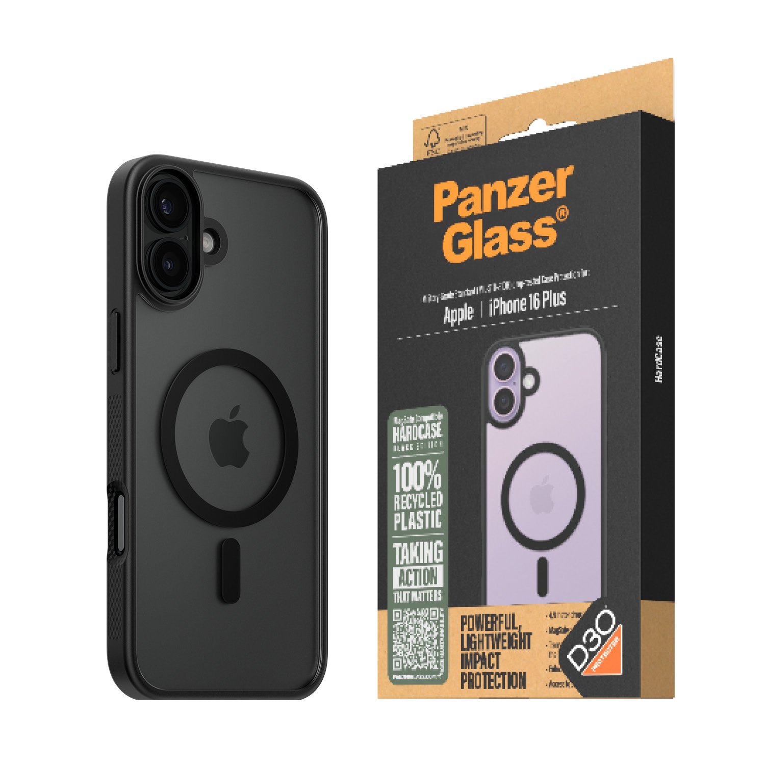 PanzerGlass - HardCase MagSafe - iPhone 16 Plus - Black von PanzerGlass