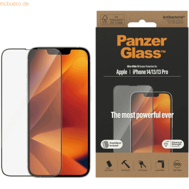 PanzerGlass PanzerGlass iPhone 14/13/13 Pro Ultrawide AB w. Applicator von PanzerGlass