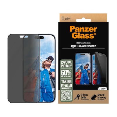 PanzerGlass Privacy iPhone 16/ 15 UWF von PanzerGlass