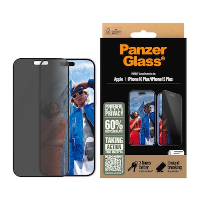 PanzerGlass Privacy iPhone 16/15 Plus UWF PanzerGlass Privacy iPhone 16/15 Plus UWF von PanzerGlass