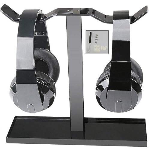 Headset-Ständer für Kopfhörer, 25,9 cm Höhe, unterstützt die meisten Kopfhörer-Größen, solides ABS F von Paopaoldm