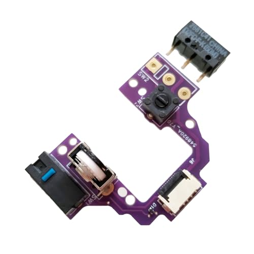Hot Swap Motherboards PCB Button Board mit Mikroschaltern, silberfarbene Encoder für GPROX Superlight 2-Tastenplatine von Paopaoldm