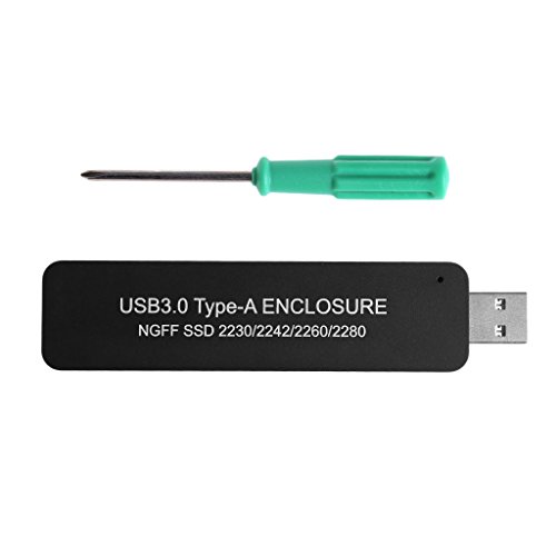 USB 3.0 auf 2280 NGFF für M.2 SATA-basiertes B für Key SSD Externes Gehäuse Speicher Festplattenbox von Paopaoldm