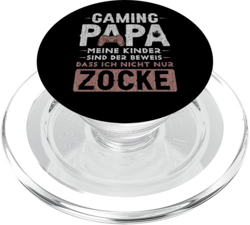 Vater Kinder Spruch, Gamer Papa, Vatertag, Gaming Papa PopSockets PopGrip für MagSafe von Papa - Content Design Studio