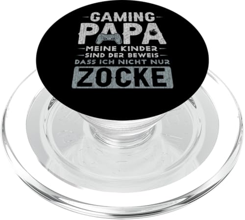 Vater Kinder Spruch, Gamer Papa, Vatertag, Gaming Papa PopSockets PopGrip für MagSafe von Papa - Content Design Studio