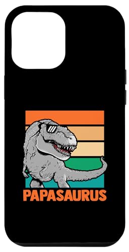 Hülle für iPhone 15 Pro Max Papa Vater Dino Dinosaurier Papasaurus von Papa Vater Vatertag Geschenk