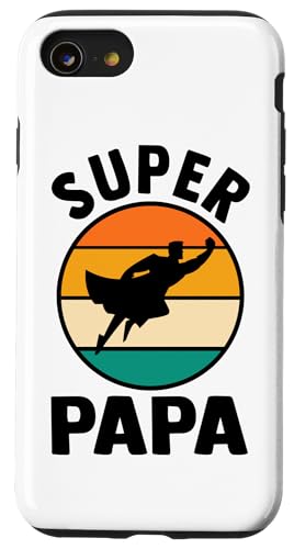 Hülle für iPhone SE (2020) / 7 / 8 Vater Superheld Papa von Papa Vater Vatertag Geschenk