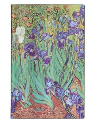 Paperblanks 12 Monate Softcover Flexis-Kalender 2024 Van Goghs Schwertlilien | Horizontal | Maxi (135 × 210 mm) von VARZI