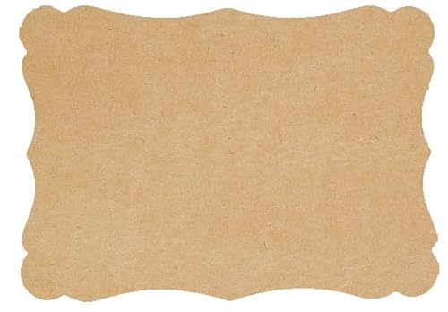 DIN A6 Vintage Karten Set Blanko zum Basteln und Selbstgestalten 300 g/m² Kraftpapier Graspapier Tonkarton Fotokarton (Kraftpapier 300g/m², 100 Karten) von Papermane