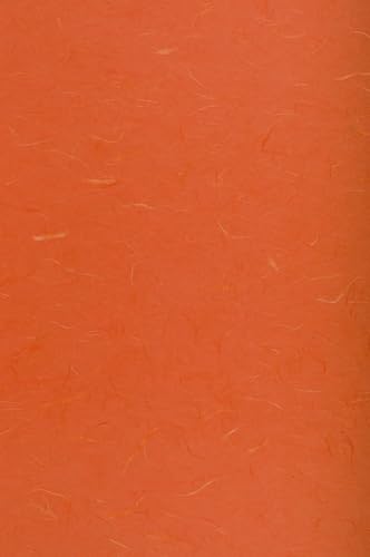 Maulbeerpapier, 70 x 100 cm, 25 g, Orange, 10 Stück von Papeterie