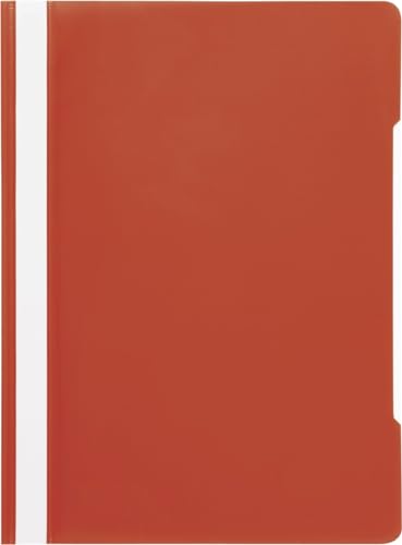 Papiertiger Schnellhefter PP für Schule und Büro (Schulqualität, Rot, 10er Pack) von Papiertiger