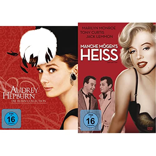 Audrey Hepburn: Die Rubin Collection (Ein Herz und eine Krone / Sabrina / Krieg und Frieden / Ein süßer Fratz / Frühstück bei Tiffany) [5 DVDs] & Manche mögen's heiß von Paramount Pictures (Universal Pictures)