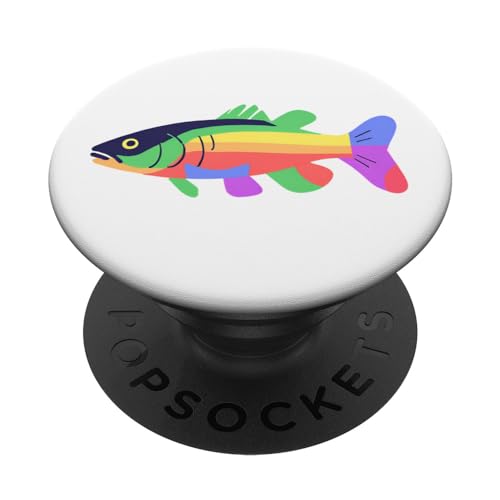 Fischliebhaber Regenbogenangeln PopSockets mit austauschbarem PopGrip von Parara Creative Studios
