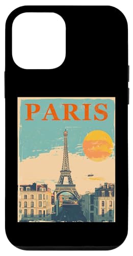 Hülle für iPhone 12 mini Paris Outfit für Französische Herren und Damen Frankreich von Paris Grafik Frankreich Retro Vintage Design