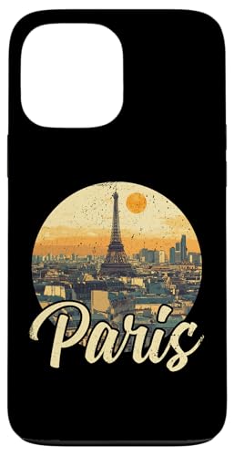 Hülle für iPhone 13 Pro Max Paris Outfit für Französische Herren und Damen Frankreich von Paris Grafik Frankreich Retro Vintage Design