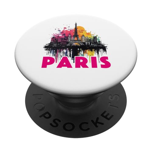 Paris Outfit für Französische Herren und Damen Frankreich PopSockets Klebender PopGrip von Paris Grafik Frankreich Retro Vintage Design