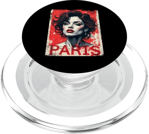 Paris Outfit für Französische Herren und Damen Frankreich PopSockets PopGrip für MagSafe von Paris Grafik Frankreich Retro Vintage Design