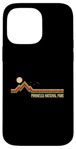 Pinnacles National Park Berge im Vintage-Stil im Freien Hülle für iPhone 14 Pro Max von Park Lover Retro Mountain Design Vintage Sunse