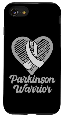 Parkinson Warrior Silbergraues Band Parkinson's Fighter Hülle für iPhone SE (2020) / 7 / 8 von Parkinsons Disease Awareness Month Support Design