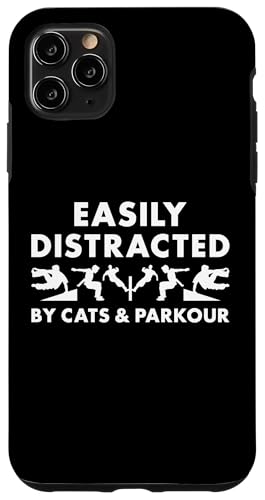 Hülle für iPhone 11 Pro Max Traceur lässt sich leicht von Katzen und Parkour ablenken von Parkour Hobby Present Traceur Apparel