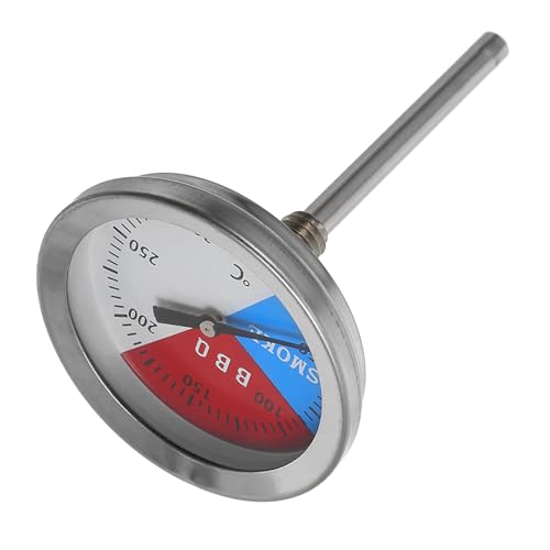 Parliky Bbq-grillthermometer, 300-grad-ofen-grillthermometer, Edelstahl-kochthermometer Für Fleisch, Genaues Grillflächenthermometer Für Den Grill Im Freien von Parliky