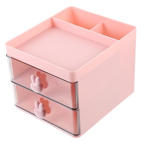 Parliky schreibtischgestell tischregal schreibtisch Schreibtisch-Briefpapier-Organizer praktischer Desktop-Organizer Schreibwaren-Organizer im Schubladen-Stil Büro- Rosa von Parliky