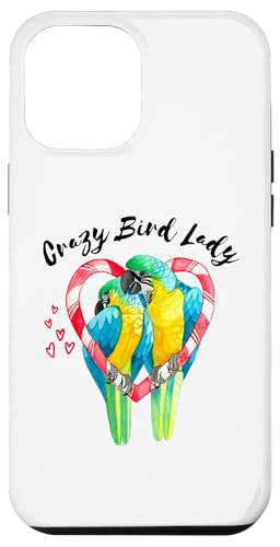 Hülle für iPhone 12 Pro Max Crazy Bird Lady – Aras-Papageien-Aquarellfarbe von Parrot and Pet Bird Owners