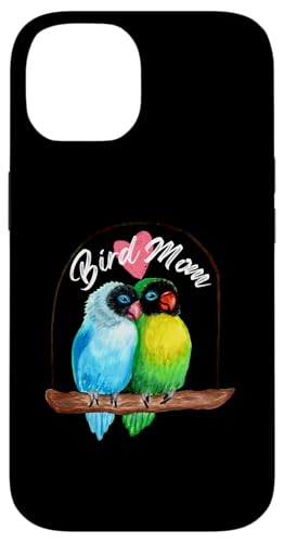 Hülle für iPhone 14 Papagei Bird Mom – Lovebirds Aquarell von Parrot and Pet Bird Owners